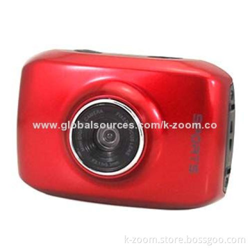 Sports Camera with HD Video Recording, 120-degree, 50/60Hz Frequency